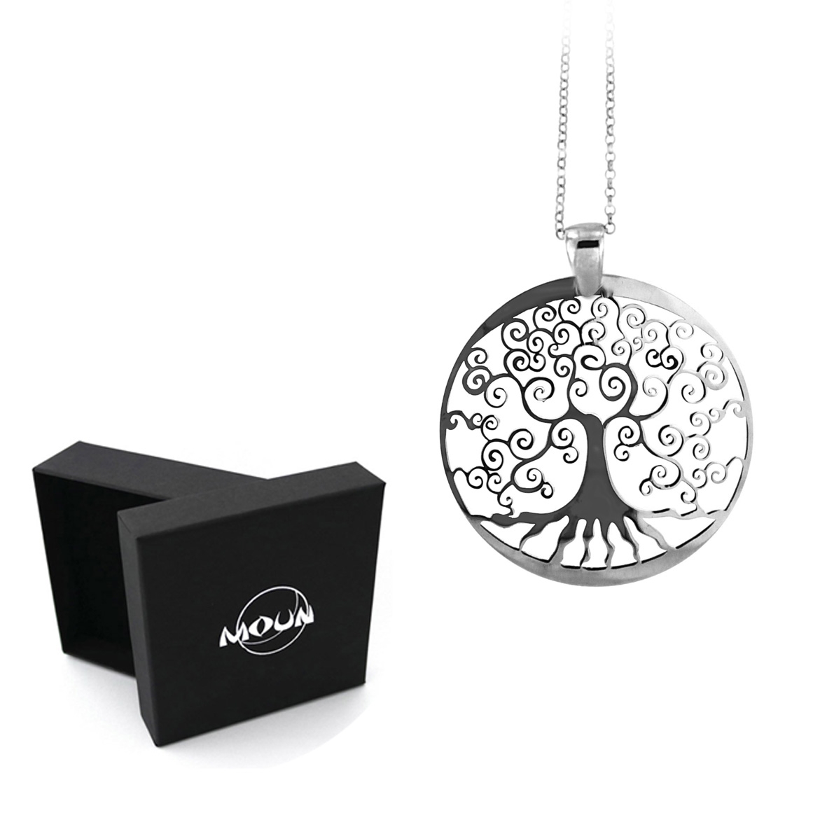Vinani ABL-S40 - Ciondolo a forma di albero della vita, con catenina a Vinani ABL-S40 - Ciondolo a forma di albero della vita, con catenina a