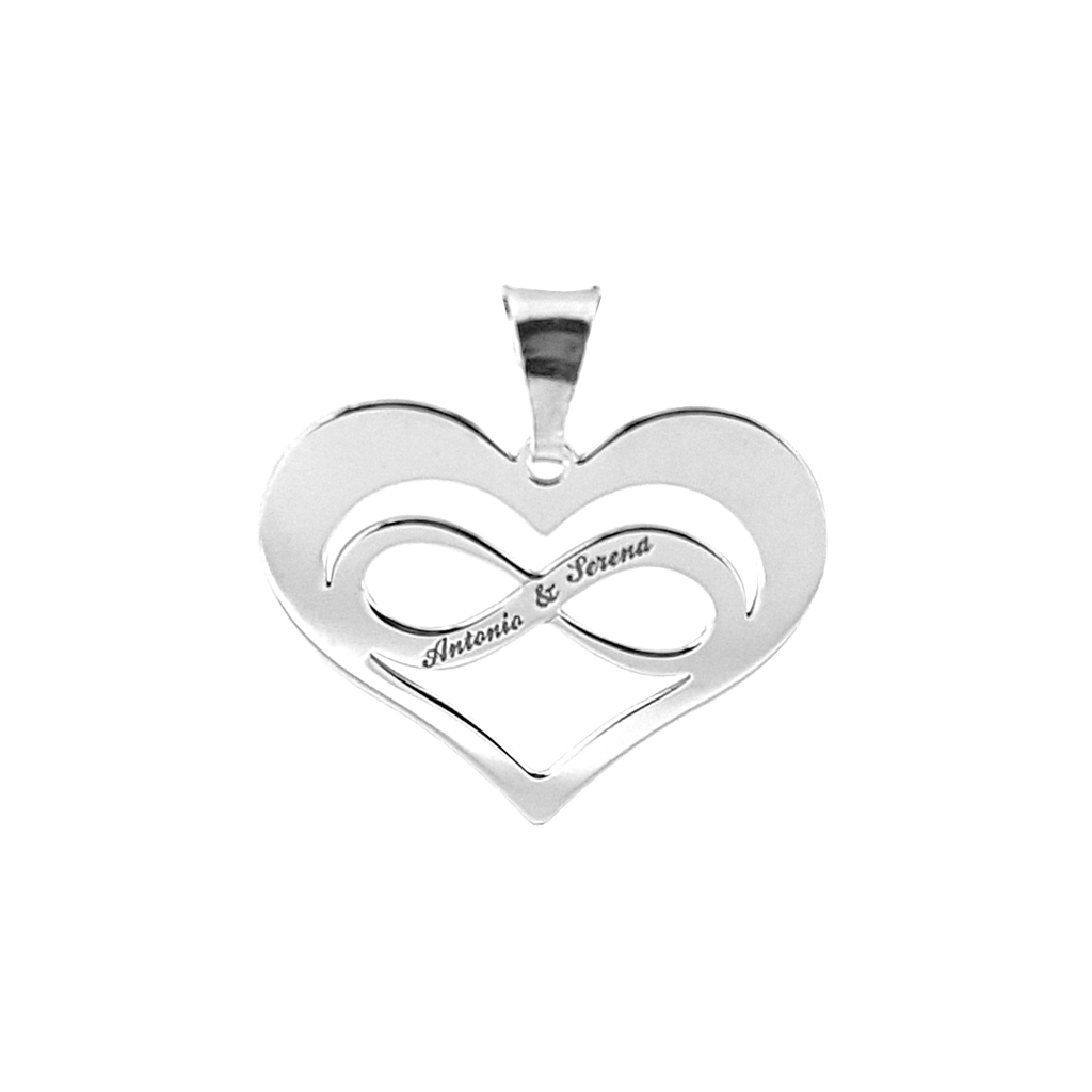 JO WISDOM Collana Infinito Cuore In Argento 925 Con Zirconie – Regalo Perfetto Per La Tua Persona Speciale