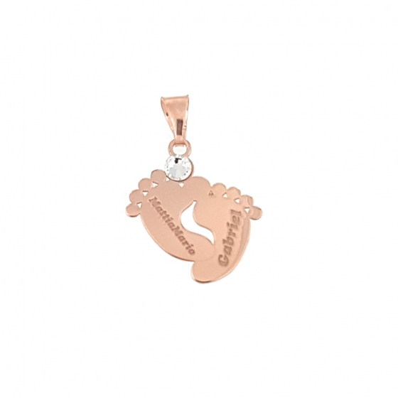 SOFIA MILANI Collana Donna In Argento 925 Con Ciondolo Piede - Gioiello Rodiato Ipoallergenico