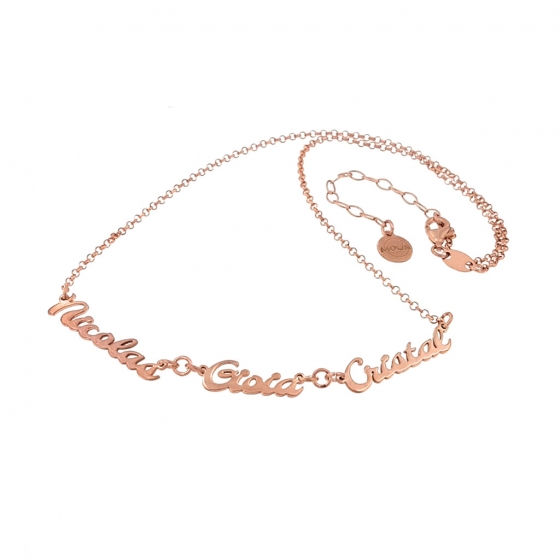 Collana Personalizzata Con Nome A Cuore In Argento 925 - Con Due Nomi E Pietra Nascita, Gioiello Regalo Per Donna