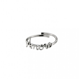 Anello #Amore in argento 925