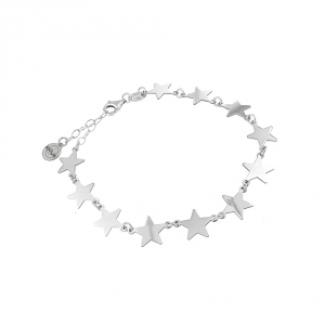Elli Bracciale Donna Argento 925 Con 15 Stelle Lucide - Gioiello Elegante Con Certificato Di Autenticità