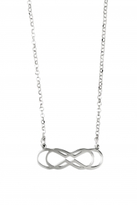 Collana doppio infnito in argento 925