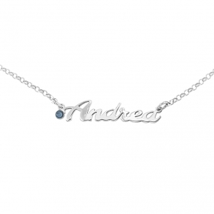 Collana con nome per BAMBINA e strass | Argento nickel free e  anallergico