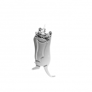 Charm gatto in argento 925 